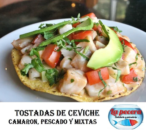 Tostada de Ceviche de Pescado