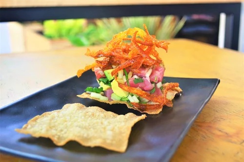 Tostada de atun