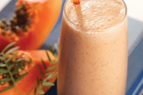 Papaya con leche