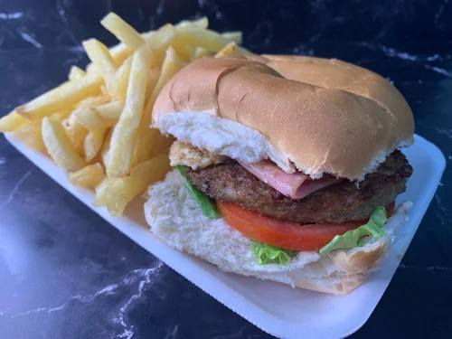 1 Hamburguesa con fritas